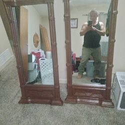 Antique Mirrors W/frame