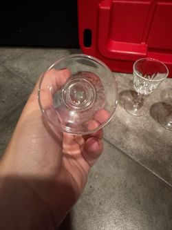 Crystal Cut Glass Cordial Stemware Set