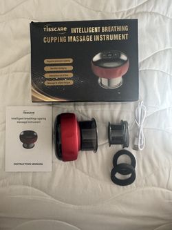 Tisscare Smart Cupping Massager – Electric Suction & Heat w/ Red Light (New)