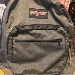 Gray Jansport Backpack