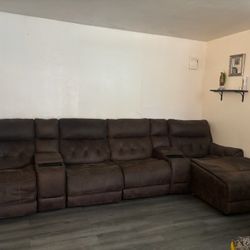 Recliner Couch 4 Seats 