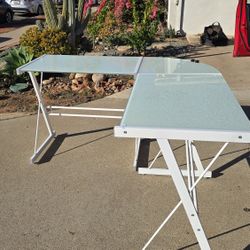 Metal Desk With Glass Top