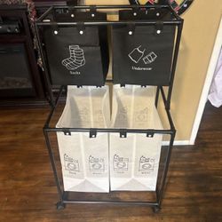 Zerodeko Basket Stand Big Laundry Hamper Handle Home Storage Organizer for Clean Clothes Accessories