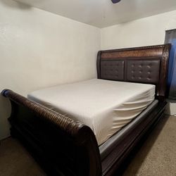 California King Bed Frame, 4 Piece Matching Set