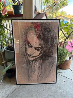 DC Comics The Dark Knight Joker Sketch Poster