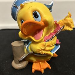 Vintage Sailor Ducky With Boat Dock Bumper, That’s A Coin Bank With Stopper Bottom, Made Of Hard Plastic