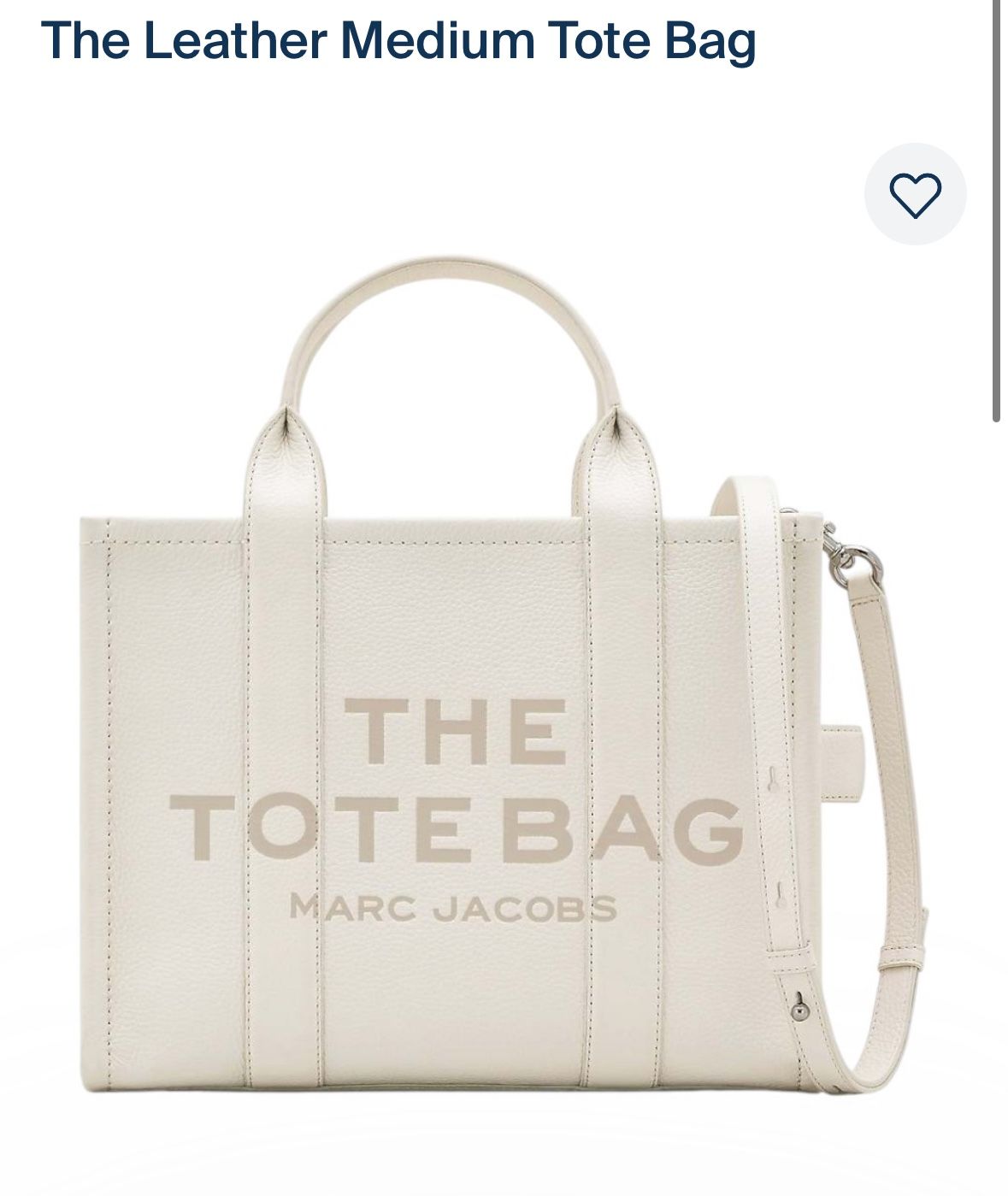 The Leather Medium Tote Bag