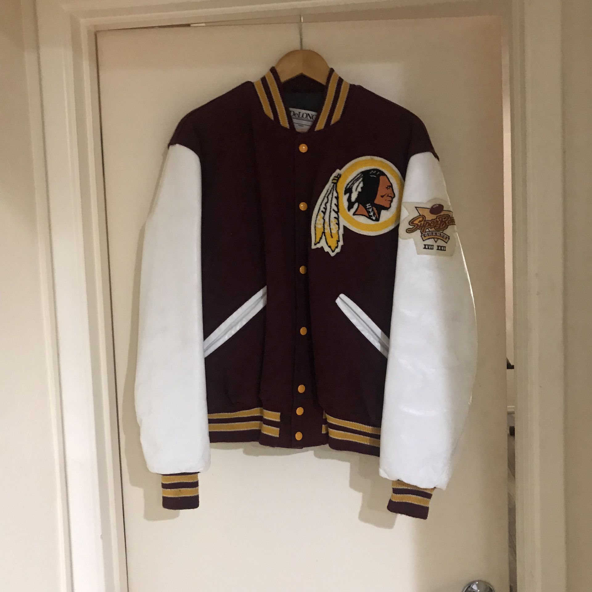 Official Redskins and NFL letterman Delong jacket