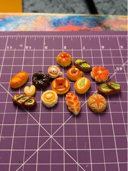 Mini Food Charms Set for Crafts (15 pcs)