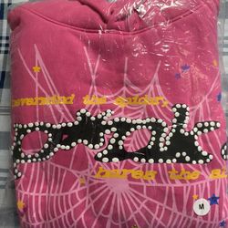 Spider Hoodie Pink Medium 