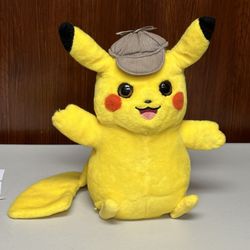 Pokemon Detective Pikachu talking stuffed animal