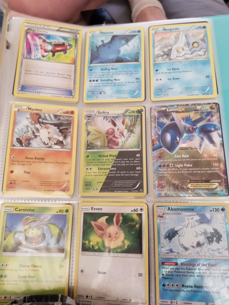 Pokemon cards with binder