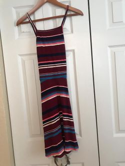 Hollister stripped dress size med