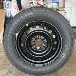 16” Spare Tire, 5 Lugs, 215/60 R16