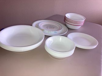 Corelle 25 pieces only $25 dishes bowls plates dishwater