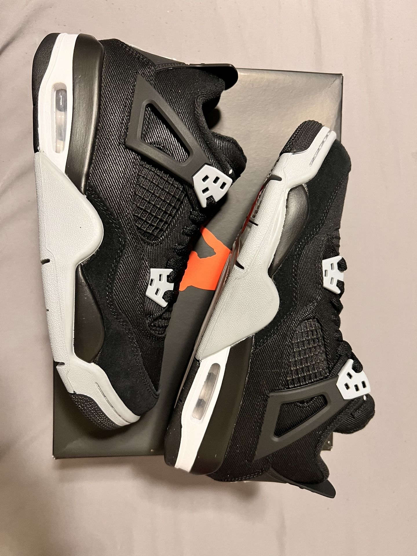 Air Jordan 4 Black Canvas Brand New
