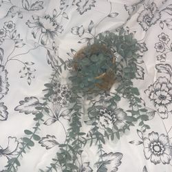 IKEA Plant And Wicker Vase 