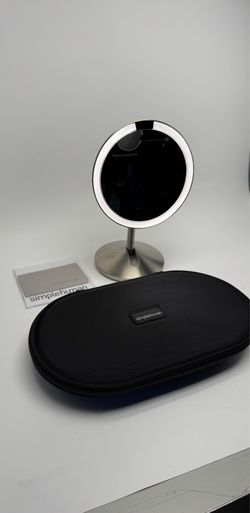 simplehuman 10X Lighted Folding Travel Makeup Mirror