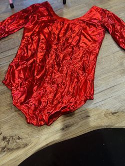 Red Shining Bodysuit 