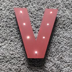 Decorative Letter V (Light Up Switch)