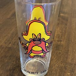 Vintage Yosemite Sam Warner Brothers Pepsi Glass 1973