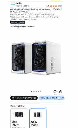 Edifier QR65 white used like new