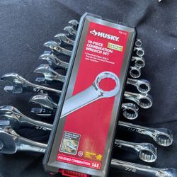 Husky 10 Piece Combination Wrench Set