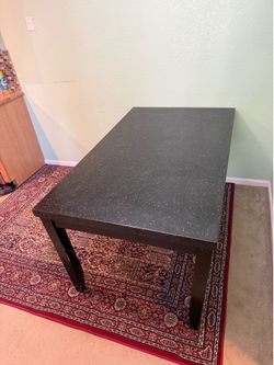 Rug under the dining table / carpet - ikea