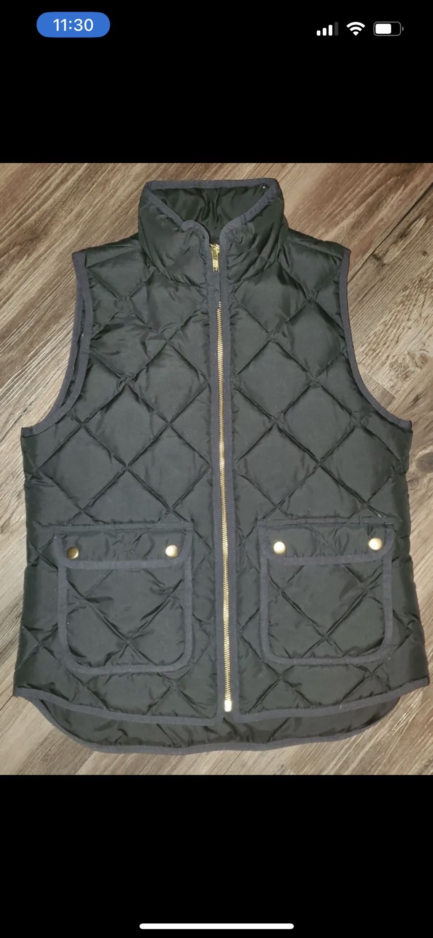 J. Crew Quilted Puffer Vest Women’s Small