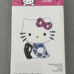sizzix sizzlit medium die - HELLO KITTY sitting w/bow and shoes