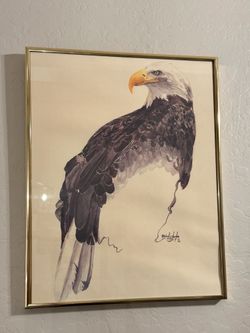 Michael S. Morley Bald Eagle Watercolor Print
