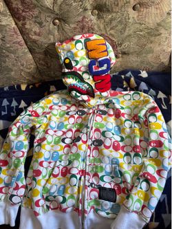 Bape x Coach Shark Full Zip Hoodie