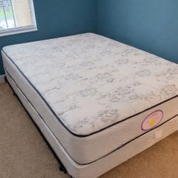 New Full Mattress And Box Spring 2pc Bed Frame Is Not Included 