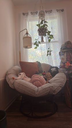 Grey Papasan Chair