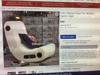 Potter Barm Sherpa Gaming Chair