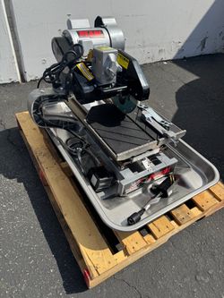 Tile Saw With 10” Blade And 2 Hp Motor, 24” Rip Cut