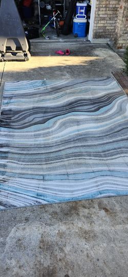 7.8 x 9.6 Feet Rug Carved Waves 