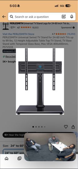 24-60” TV Stand