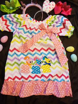 Easter bunny dress outfit Xxl-7-8 years old
