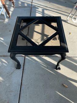 Small black center or side table