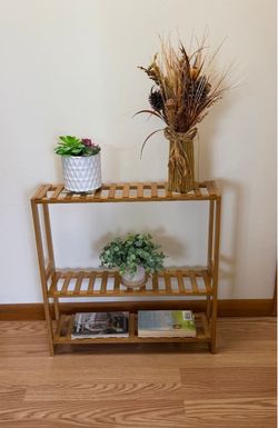 New- Gentingbro -Free Standing- Plant Stand with Adjustable Shelves - 23.5 W x 5 D x 23.5 H