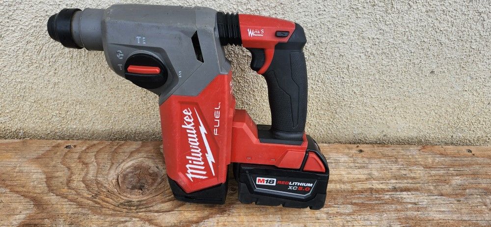 Milwaukee Rotary Hammer Auto Stop Tool Battery 5ah