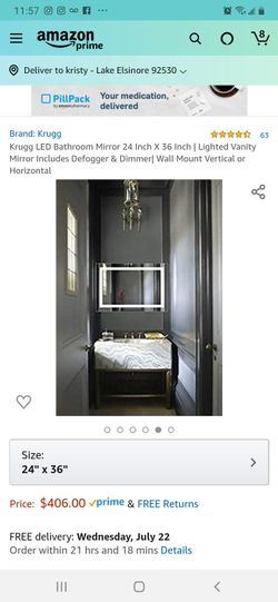 NEW Led smart deforst and dimmable vanity mirror