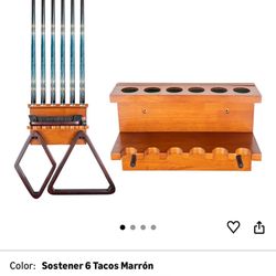 Wall bracket for billiard sticks,