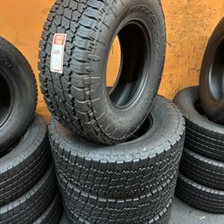35x12.50R17 Nitto Terra Grappler A/T High Tread Full Tire Set