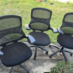 3 Knoll generation Office Chairs 