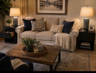 2 Night stands or living room side tables with drawer