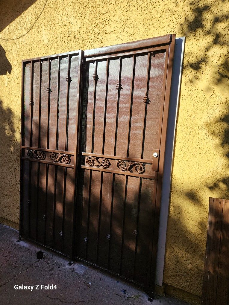 Iron Work. Door, Fances