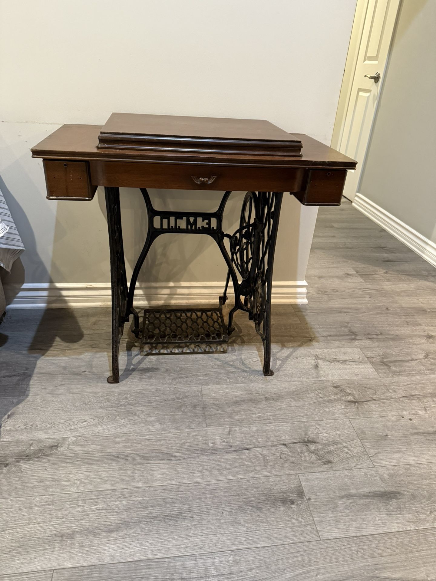 Antique Vintage Sewing Table with Foot Pedal