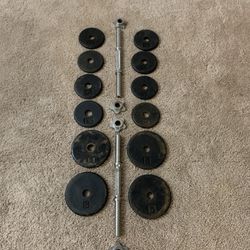 Adjustable Dumbbells - Total 46 Pounds ( Each dumbbell adjusts from 3 to 23 Pounds)
